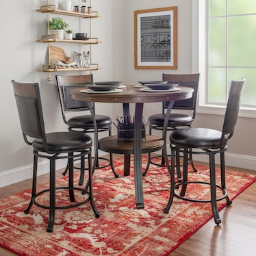 Cyril 5-Piece Counter-Height Dining Set
