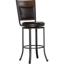 cyril dark brown bar stool   