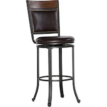 cyril dark brown bar stool   