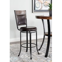 cyril dark brown bar stool   