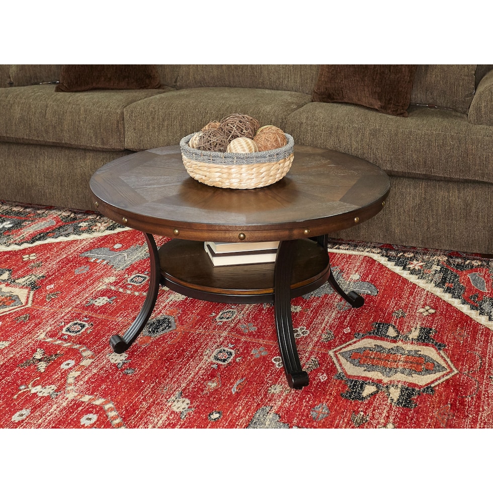 cyril dark brown coffee table   