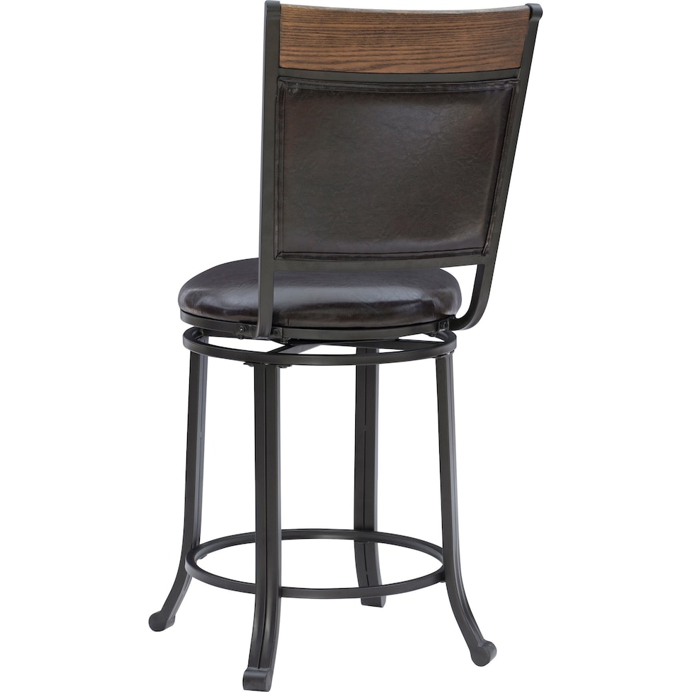 cyril dark brown counter height stool   