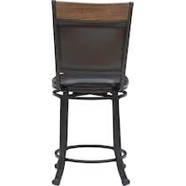 cyril dark brown counter height stool   