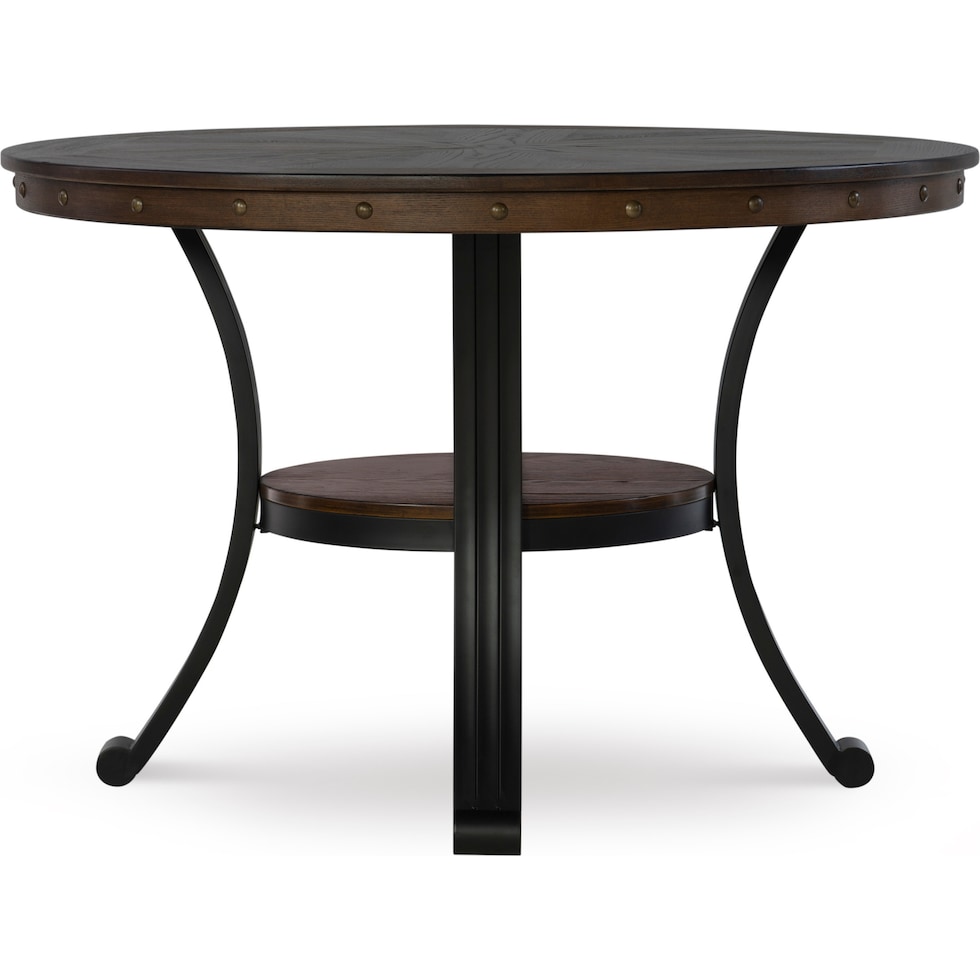 cyril dark brown dining table   