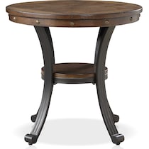 cyril dark brown end table   