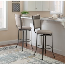 cyril gray bar stool   