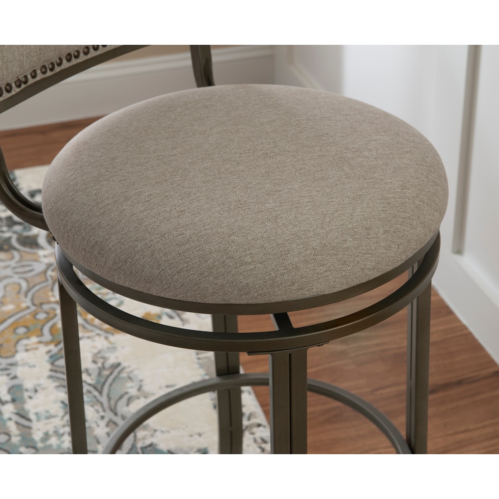 cyril gray bar stool   