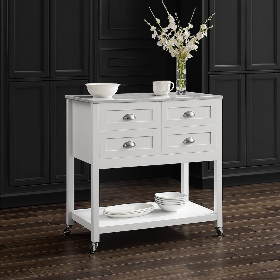 dacre white kitchen island   