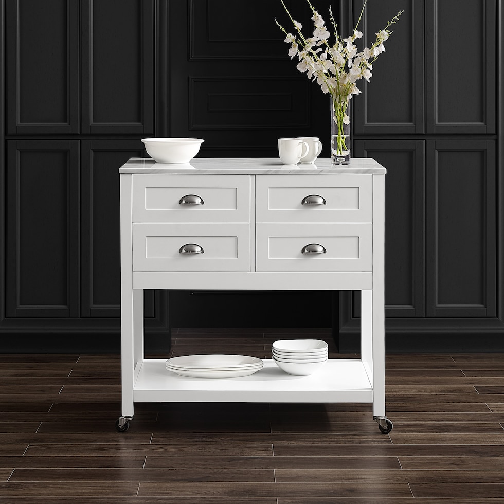dacre white kitchen island   