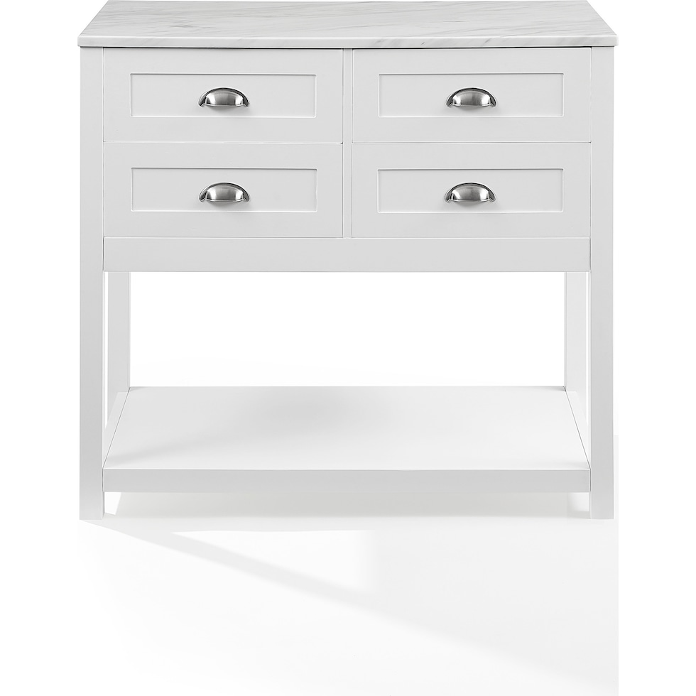 dacre white kitchen island   