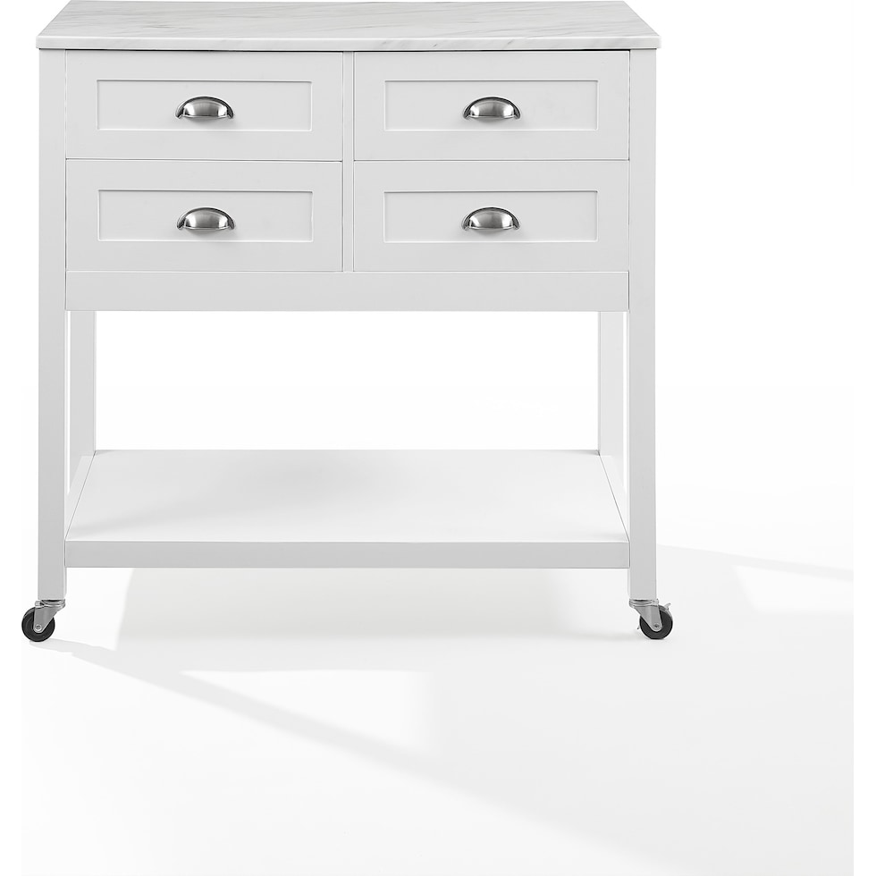 dacre white kitchen island   