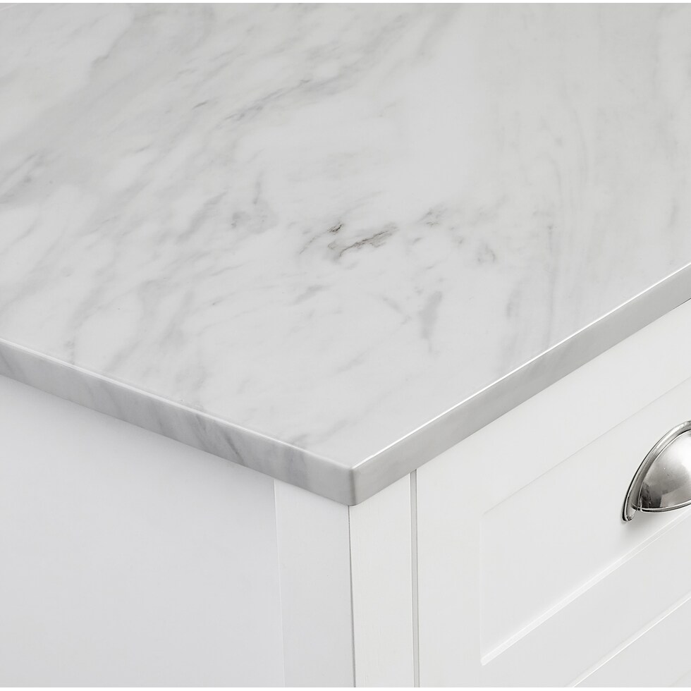 dacre white kitchen island   