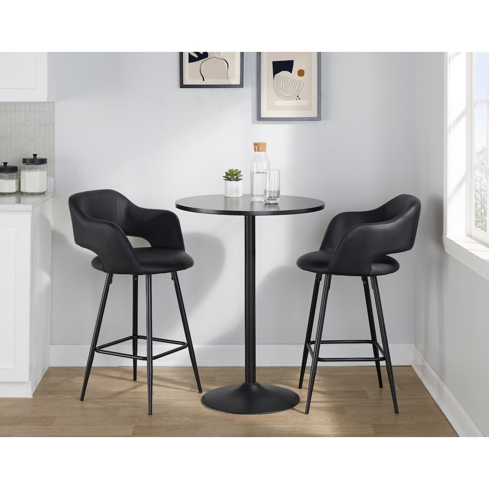 daina black counter height stool   