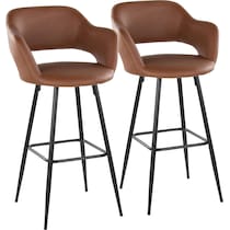 daina brown black bar stool   
