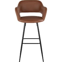 daina brown black bar stool   