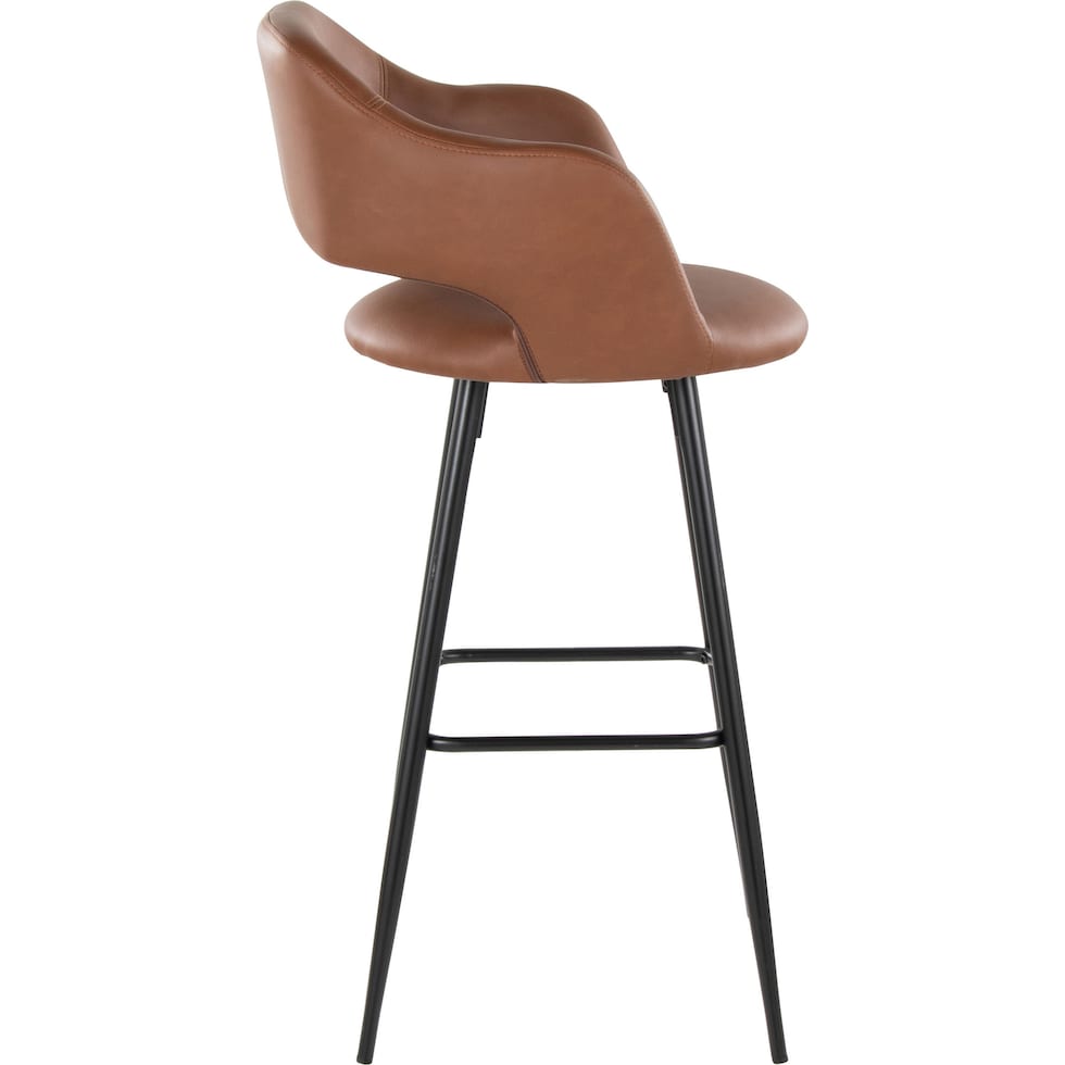 daina brown black bar stool   