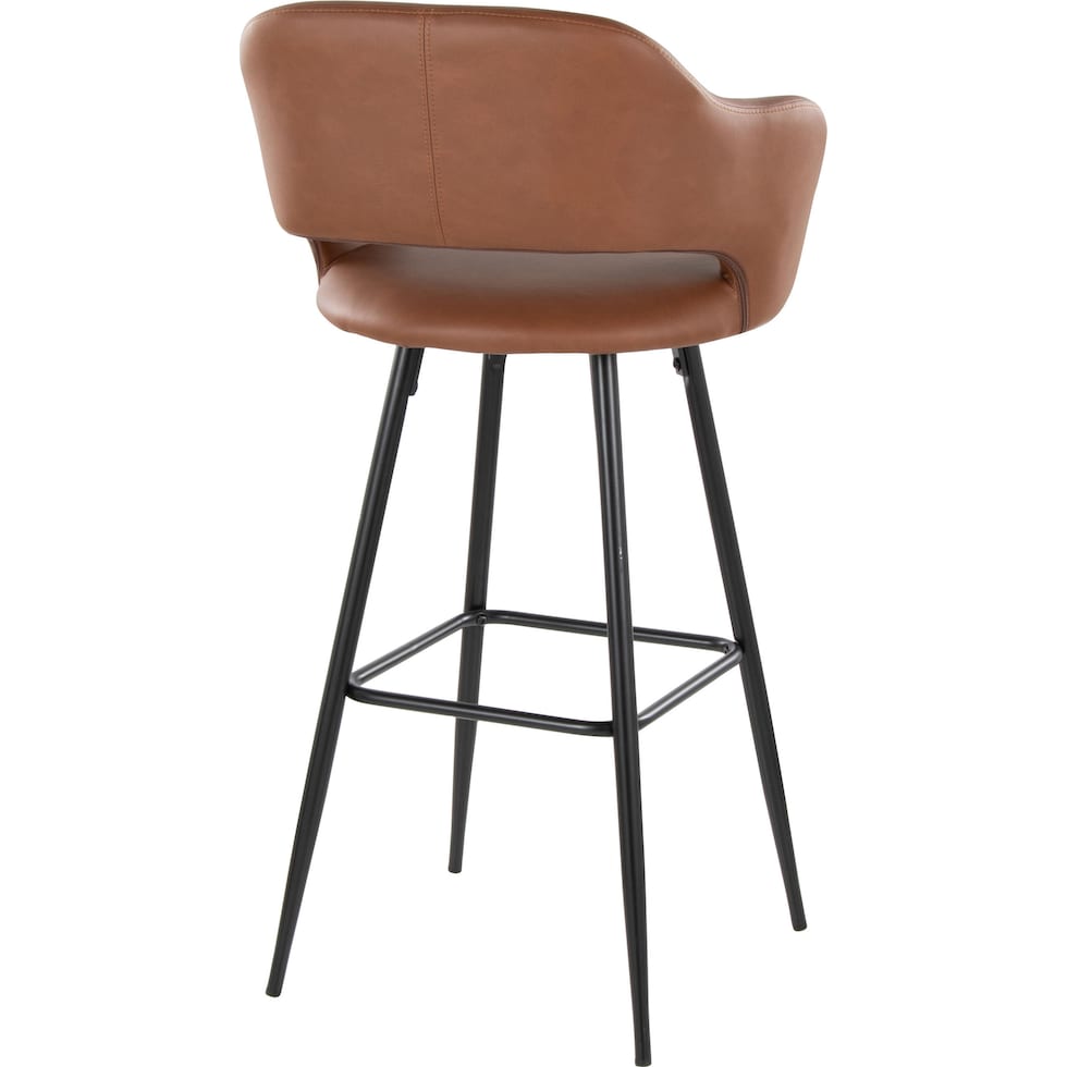 daina brown black bar stool   