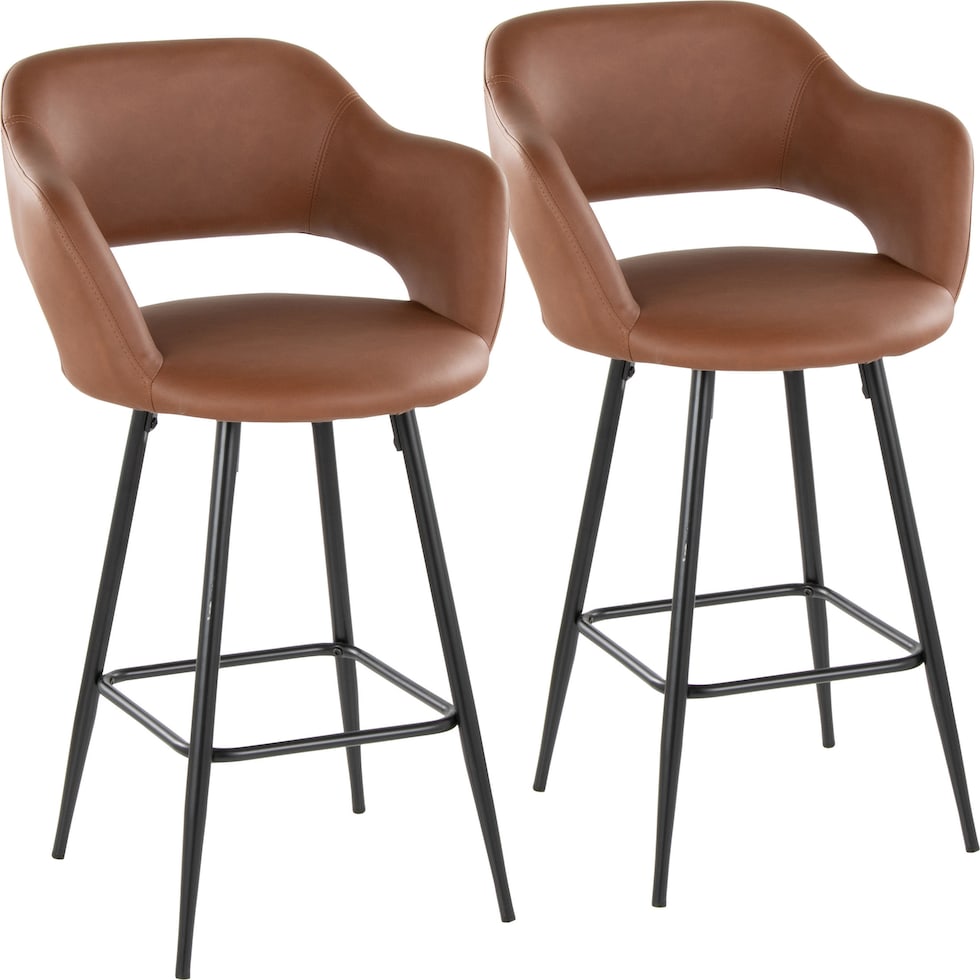 daina brown black counter height stool   