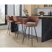 daina brown black counter height stool   