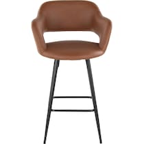 daina brown black counter height stool   