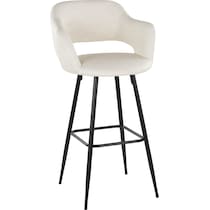 daina cream black bar stool   