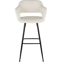 daina cream black bar stool   