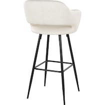 daina cream black bar stool   