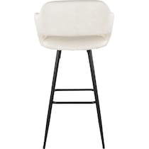 daina cream black bar stool   
