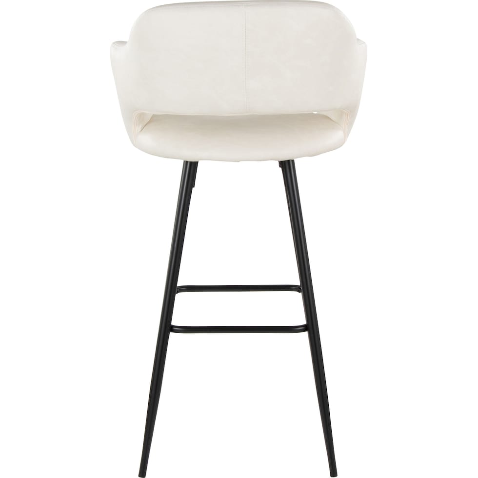 daina cream black bar stool   