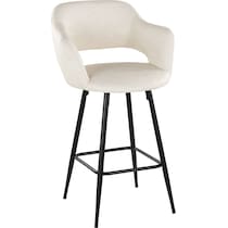 daina cream black counter height stool   