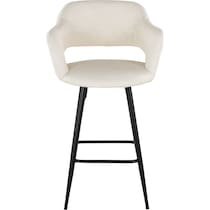 daina cream black counter height stool   