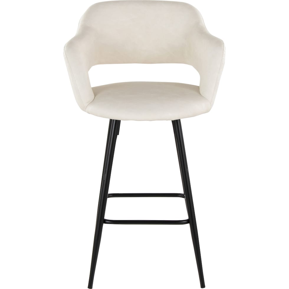 daina cream black counter height stool   