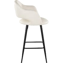daina cream black counter height stool   