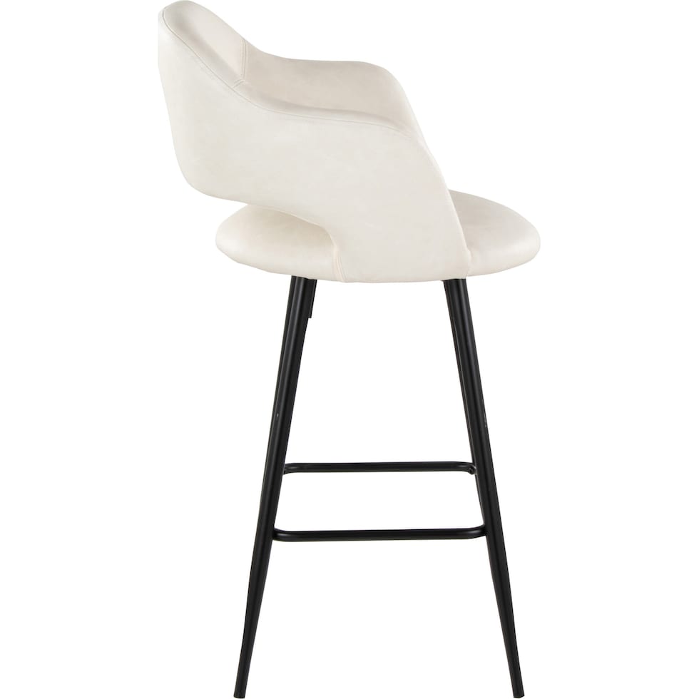 daina cream black counter height stool   