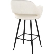 daina cream black counter height stool   