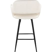 daina cream black counter height stool   