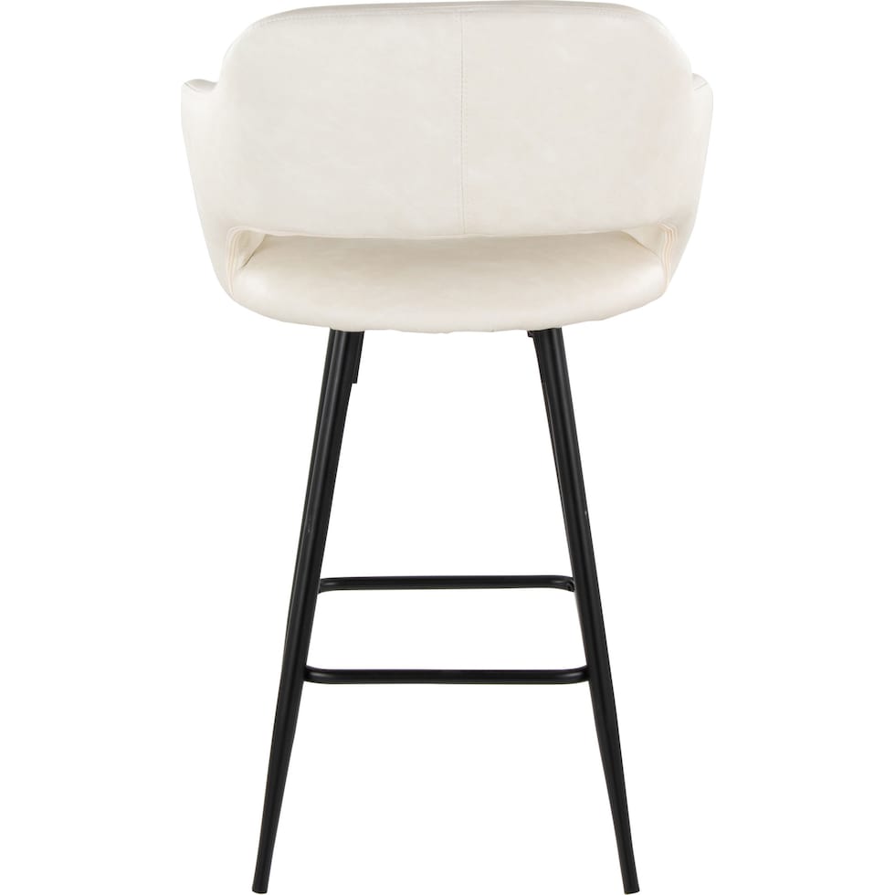 daina cream black counter height stool   