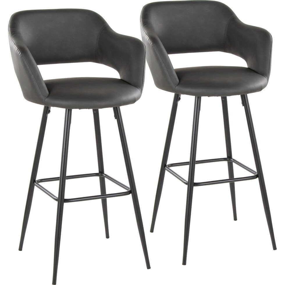 daina gray black bar stool   