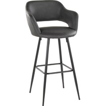 daina gray black bar stool   