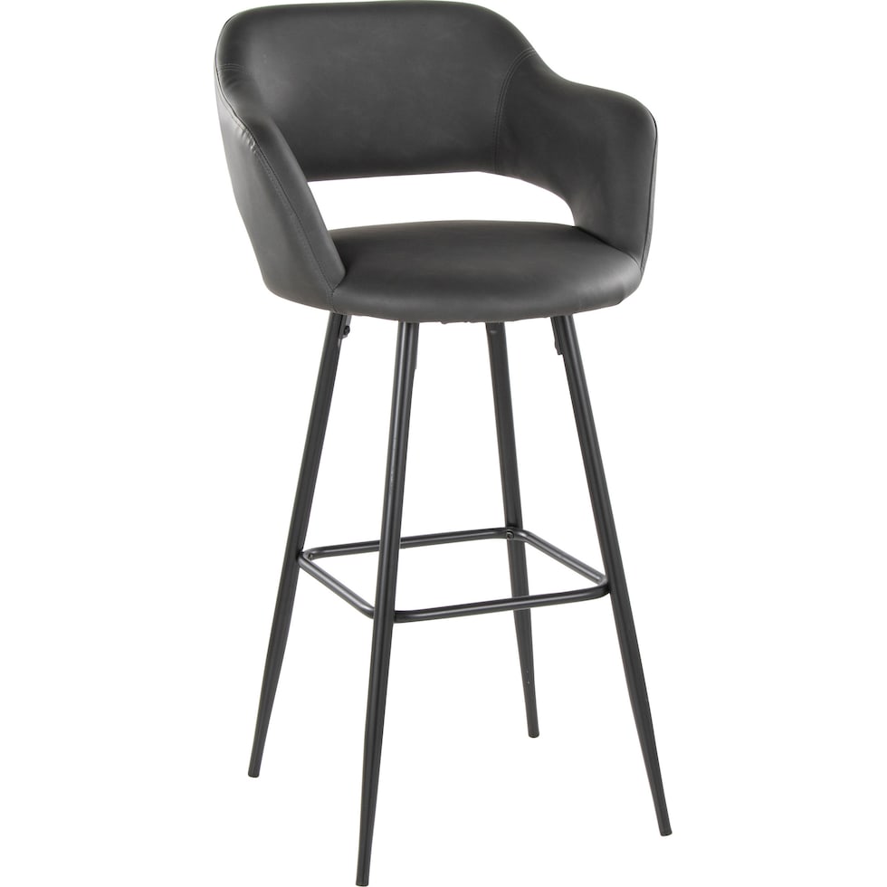 daina gray black bar stool   