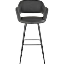 daina gray black bar stool   