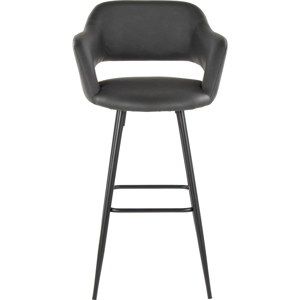 daina gray black bar stool   