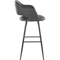 daina gray black bar stool   