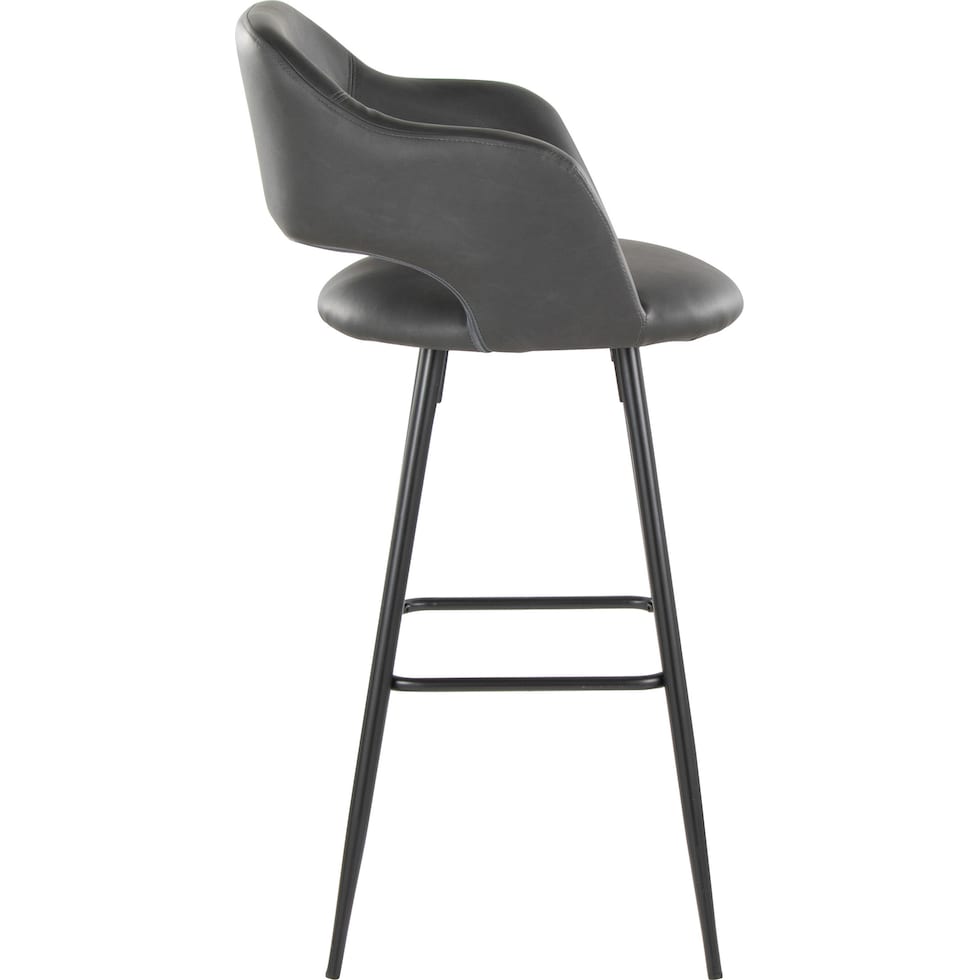 daina gray black bar stool   
