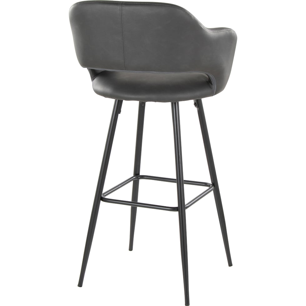 daina gray black bar stool   
