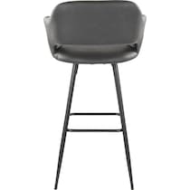 daina gray black bar stool   