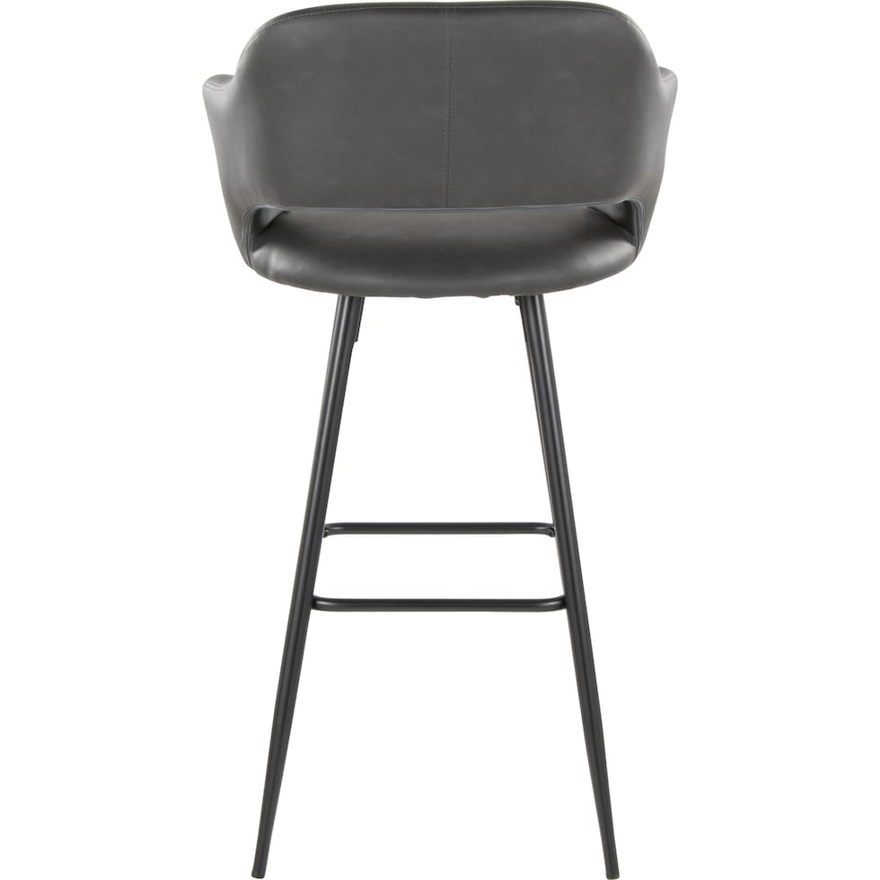daina gray black bar stool   