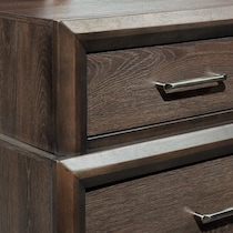 dakota dark brown dresser & mirror   