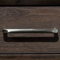 dakota dark brown dresser & mirror   