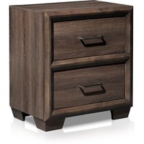 dakota dark brown nightstand   